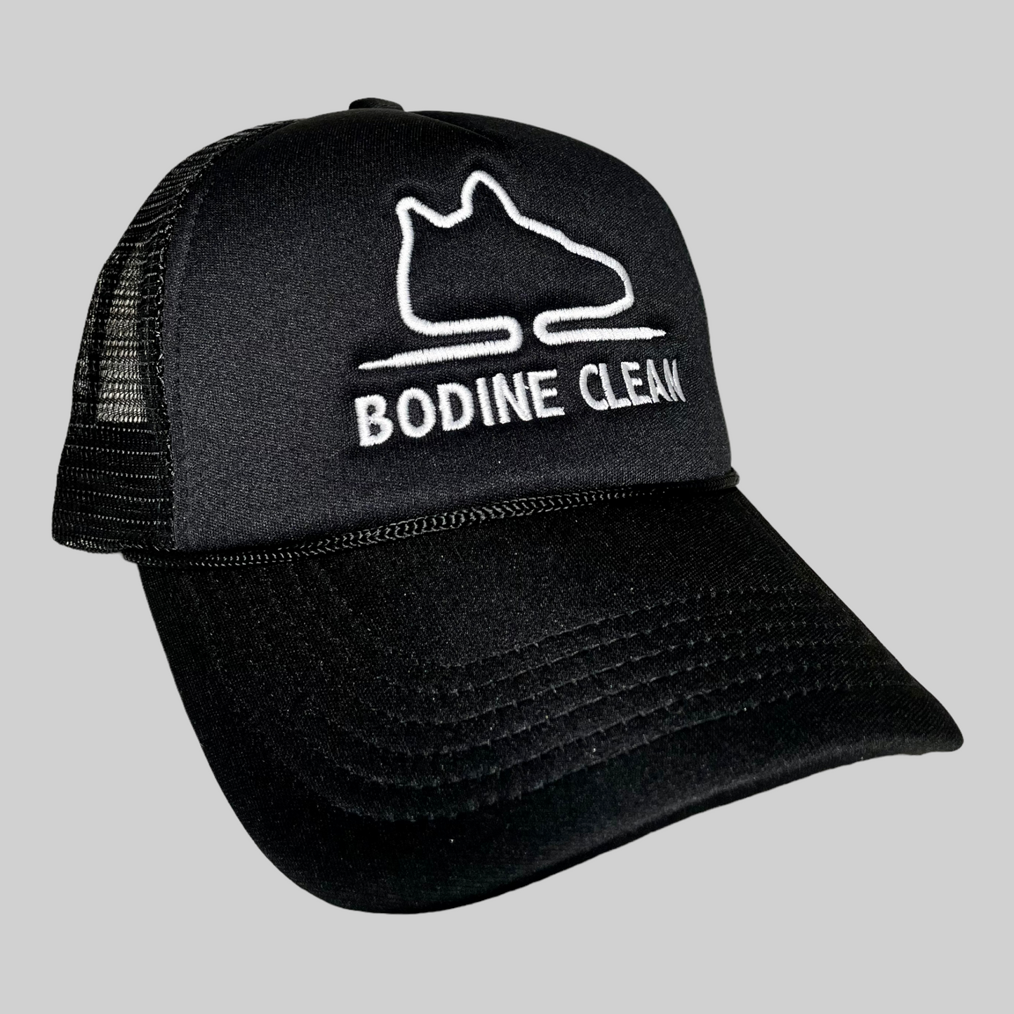 Bodine Clean White Logo Trucker Hat